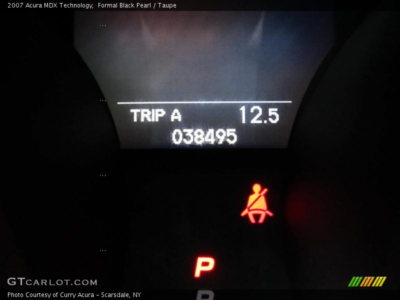 Formal Black Pearl / Taupe 2007 Acura MDX Technology