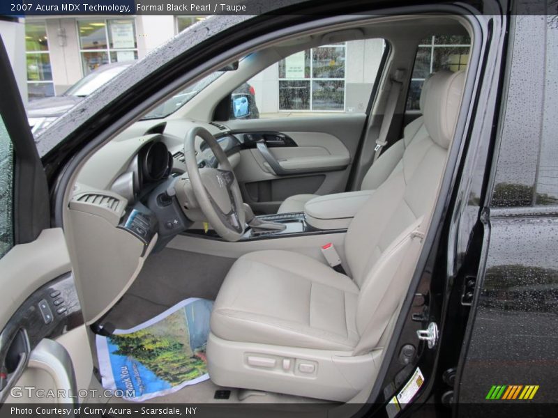 Formal Black Pearl / Taupe 2007 Acura MDX Technology