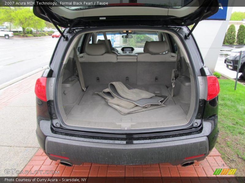 Formal Black Pearl / Taupe 2007 Acura MDX Technology