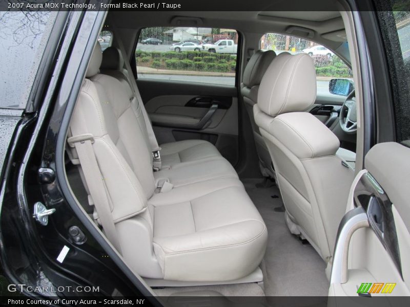 Formal Black Pearl / Taupe 2007 Acura MDX Technology