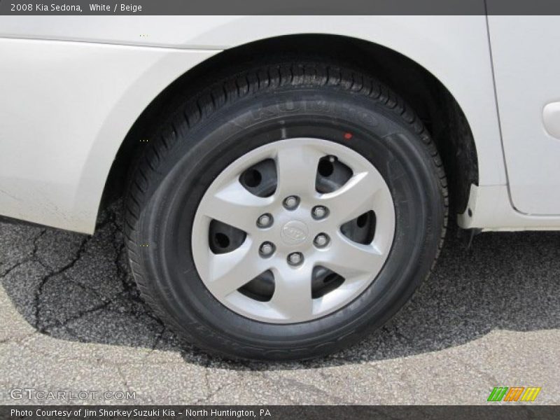 White / Beige 2008 Kia Sedona