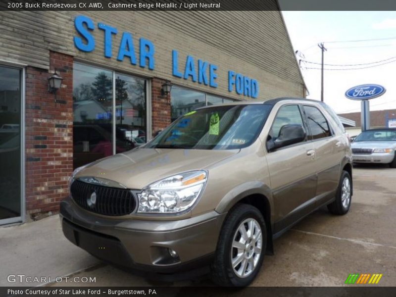 Cashmere Beige Metallic / Light Neutral 2005 Buick Rendezvous CX AWD