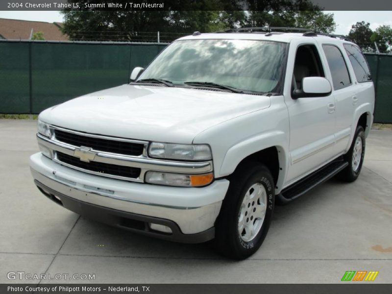 Summit White / Tan/Neutral 2004 Chevrolet Tahoe LS