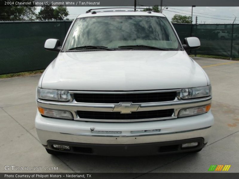 Summit White / Tan/Neutral 2004 Chevrolet Tahoe LS