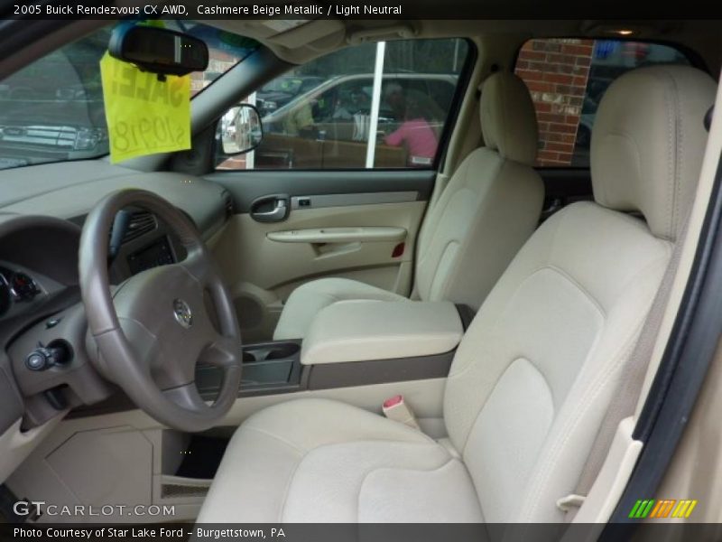 Cashmere Beige Metallic / Light Neutral 2005 Buick Rendezvous CX AWD