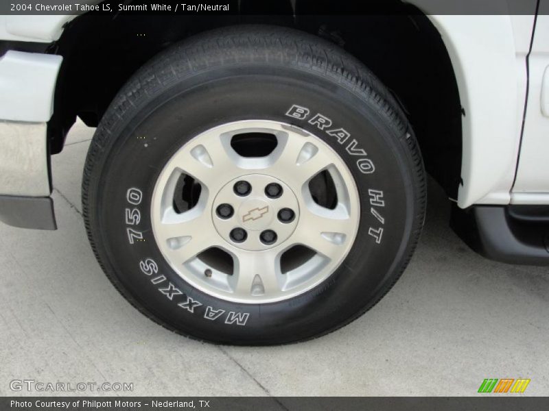 Summit White / Tan/Neutral 2004 Chevrolet Tahoe LS