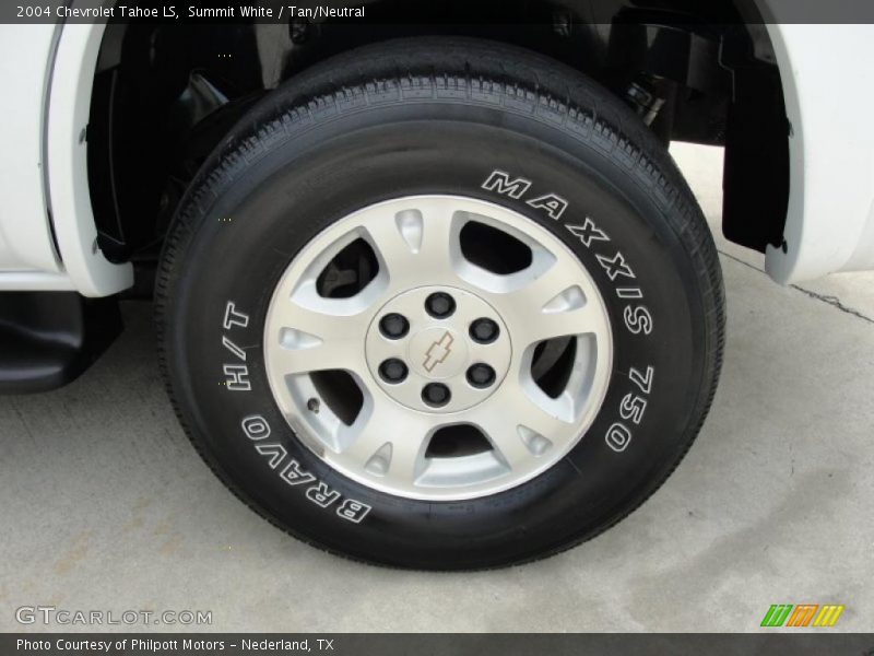 Summit White / Tan/Neutral 2004 Chevrolet Tahoe LS