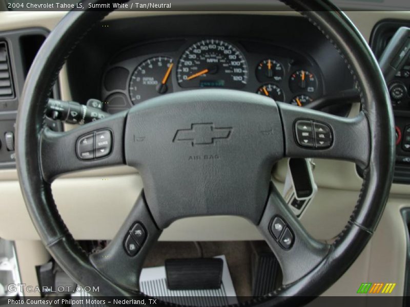 Summit White / Tan/Neutral 2004 Chevrolet Tahoe LS