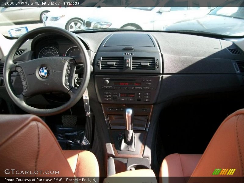 Jet Black / Terracotta 2006 BMW X3 3.0i