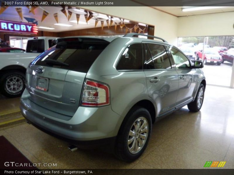 Pewter Metallic / Medium Light Stone 2007 Ford Edge SEL AWD