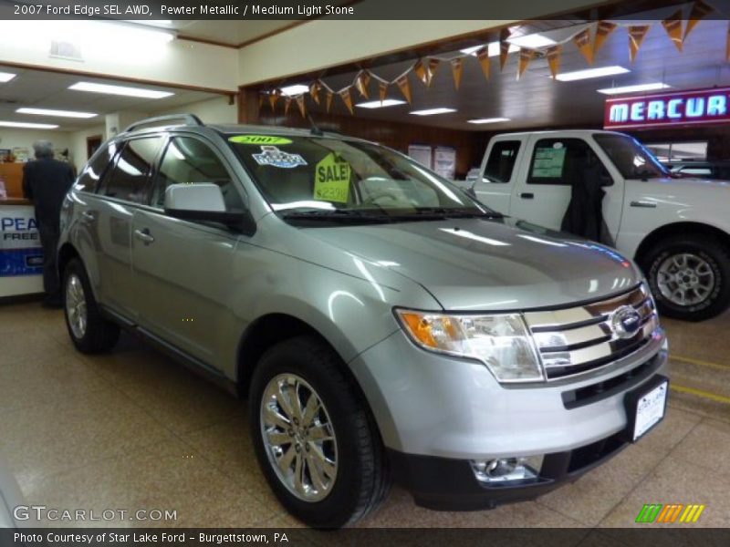 Pewter Metallic / Medium Light Stone 2007 Ford Edge SEL AWD
