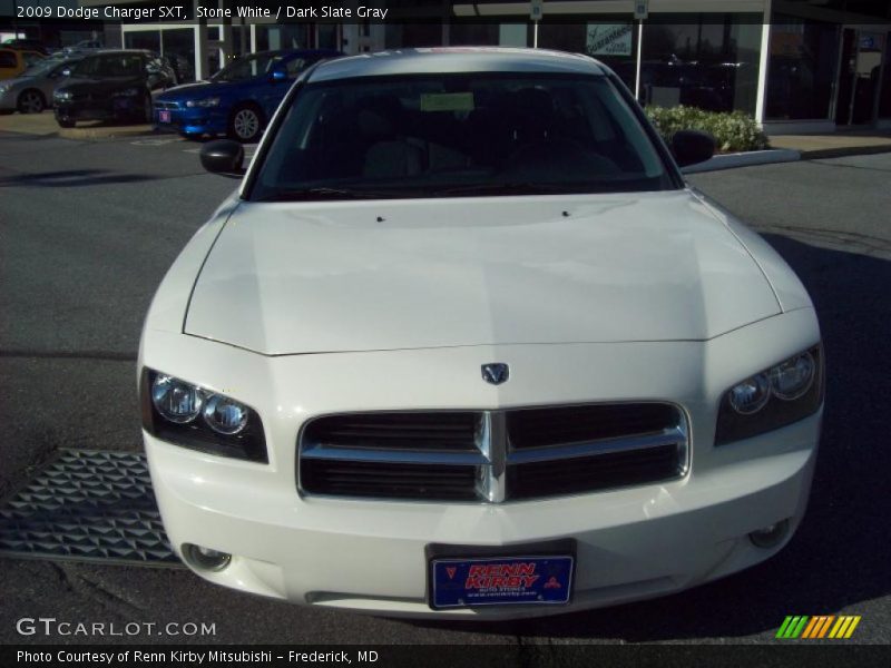 Stone White / Dark Slate Gray 2009 Dodge Charger SXT