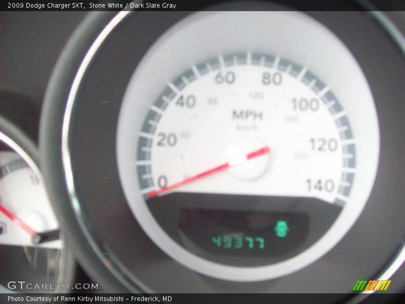 Stone White / Dark Slate Gray 2009 Dodge Charger SXT