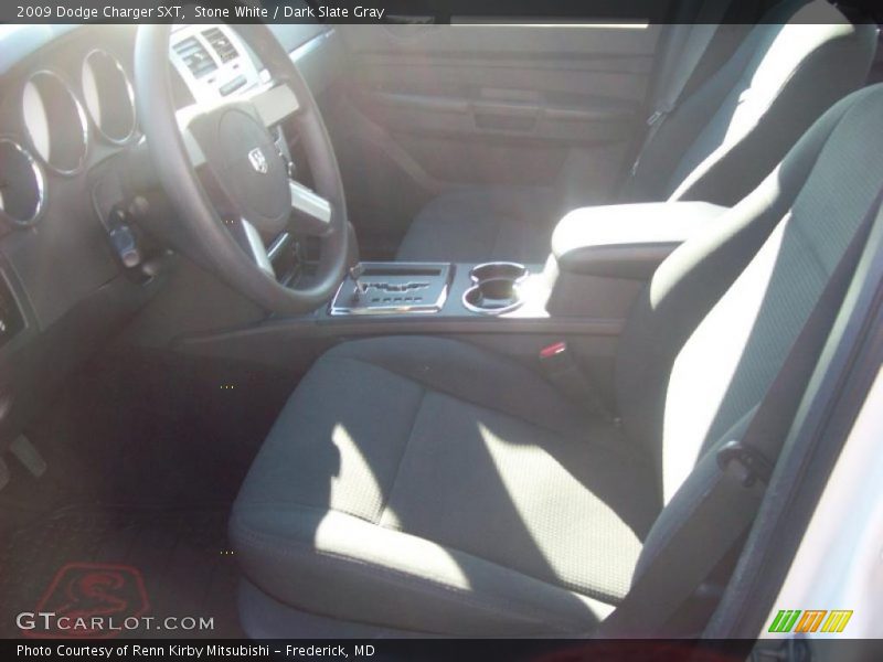 Stone White / Dark Slate Gray 2009 Dodge Charger SXT