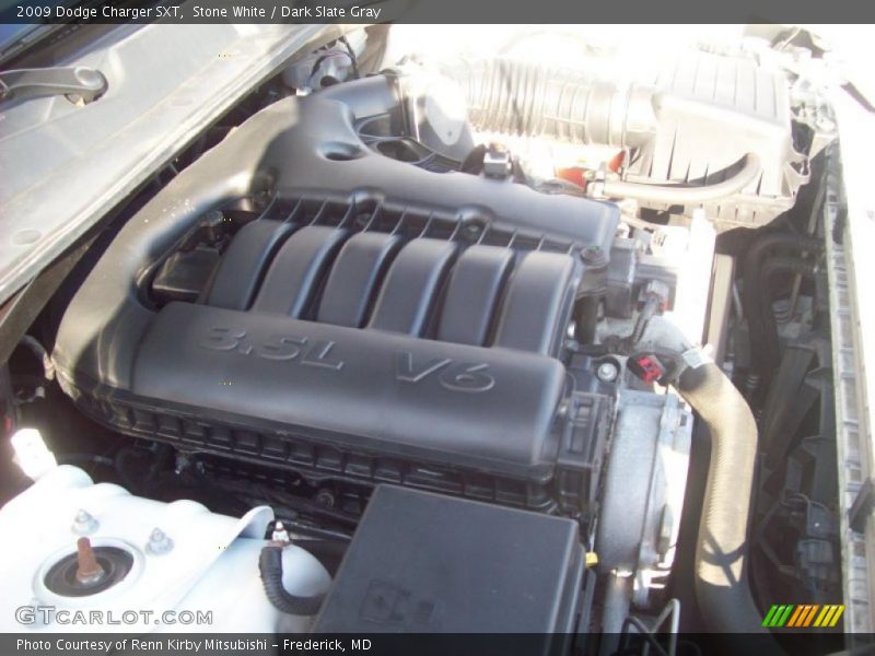 Stone White / Dark Slate Gray 2009 Dodge Charger SXT