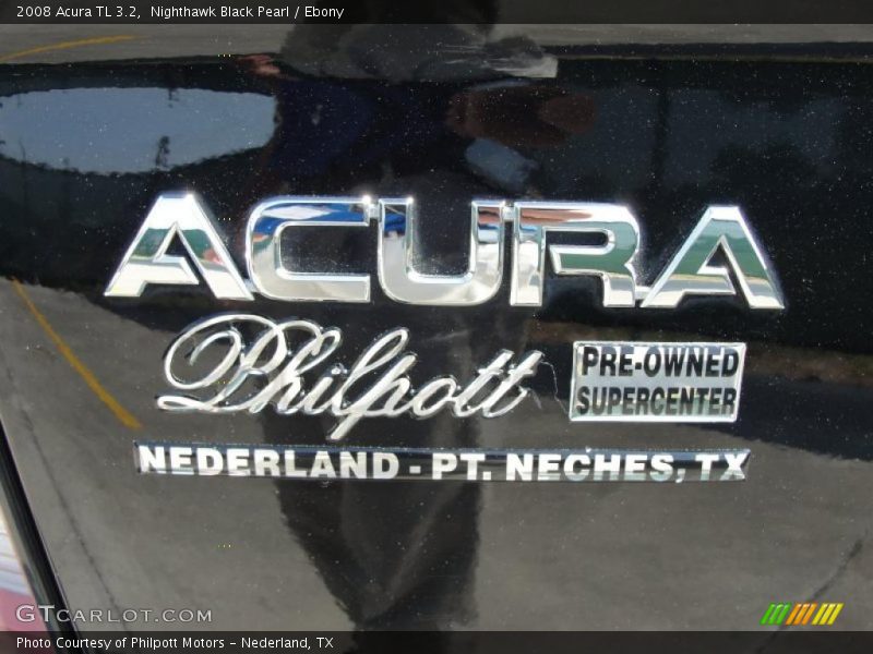 Nighthawk Black Pearl / Ebony 2008 Acura TL 3.2