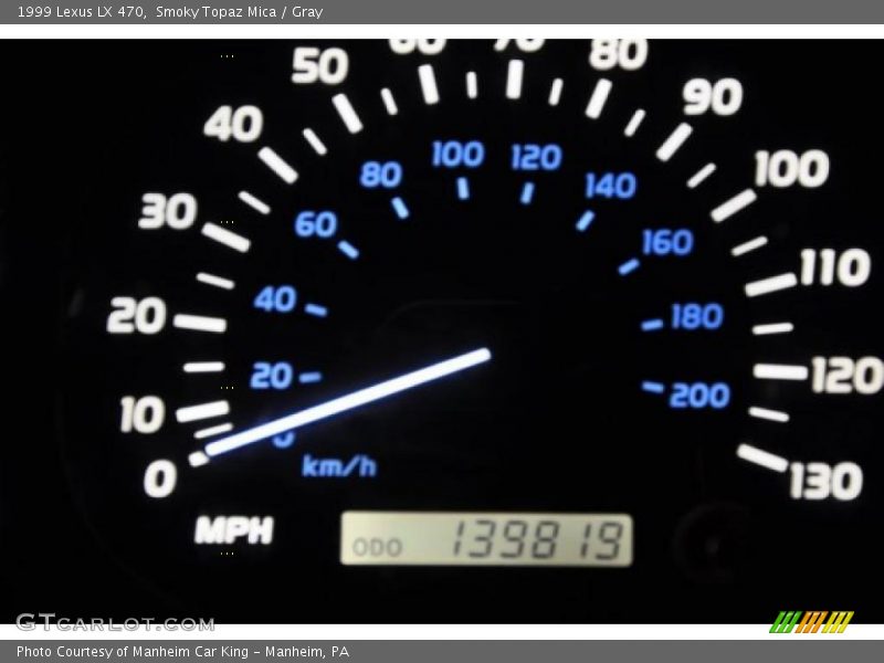 Smoky Topaz Mica / Gray 1999 Lexus LX 470