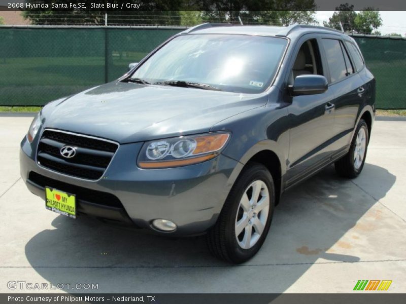 Slate Blue / Gray 2008 Hyundai Santa Fe SE