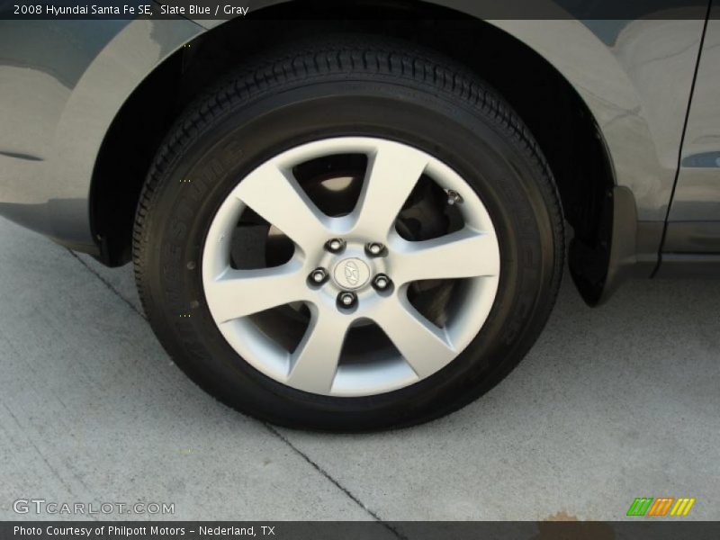Slate Blue / Gray 2008 Hyundai Santa Fe SE
