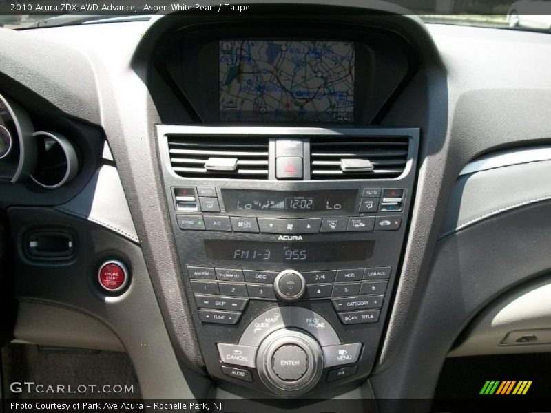 Controls of 2010 ZDX AWD Advance