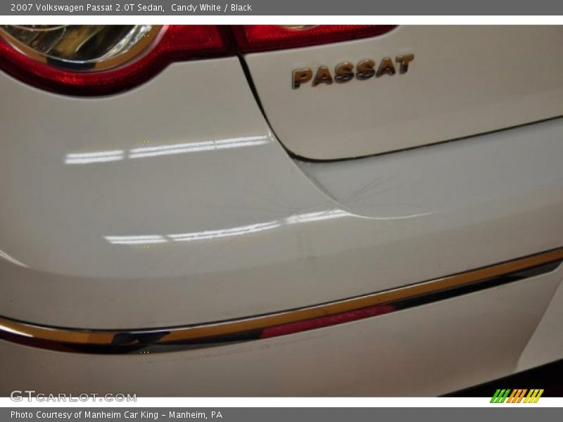 Candy White / Black 2007 Volkswagen Passat 2.0T Sedan