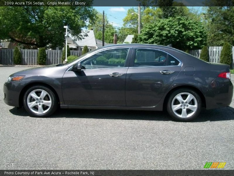 Grigio Metallic / Ebony 2009 Acura TSX Sedan