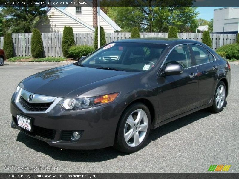 Grigio Metallic / Ebony 2009 Acura TSX Sedan