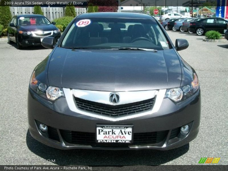 Grigio Metallic / Ebony 2009 Acura TSX Sedan