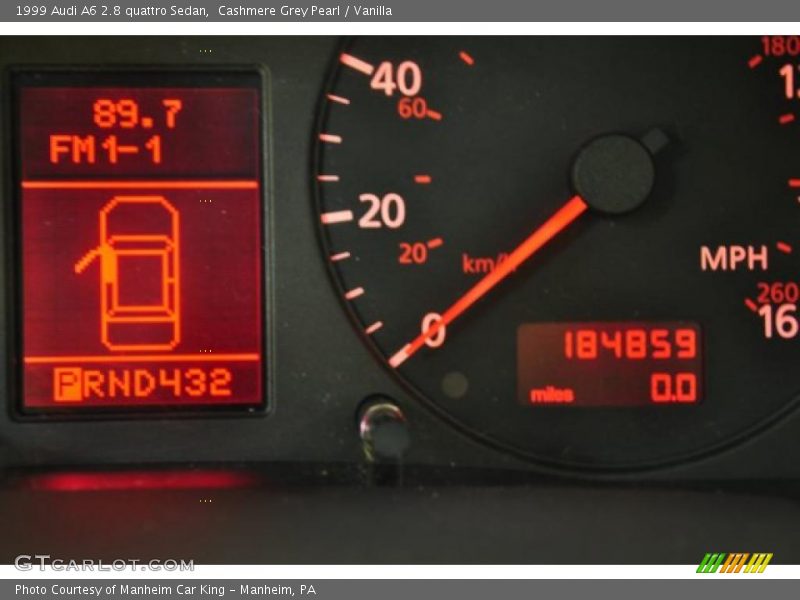 Cashmere Grey Pearl / Vanilla 1999 Audi A6 2.8 quattro Sedan