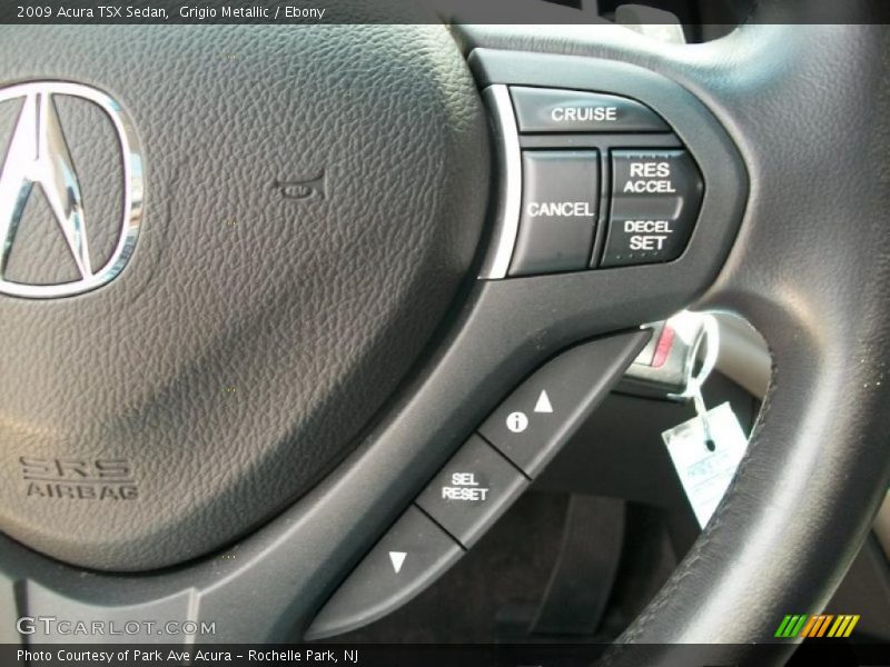 Grigio Metallic / Ebony 2009 Acura TSX Sedan