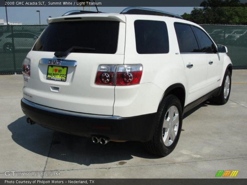 Summit White / Light Titanium 2008 GMC Acadia SLT