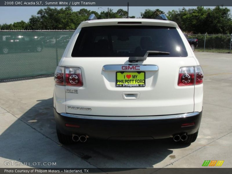 Summit White / Light Titanium 2008 GMC Acadia SLT