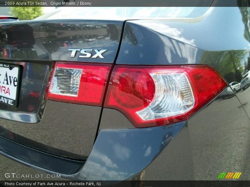 Grigio Metallic / Ebony 2009 Acura TSX Sedan