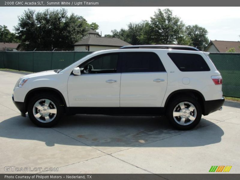 Summit White / Light Titanium 2008 GMC Acadia SLT