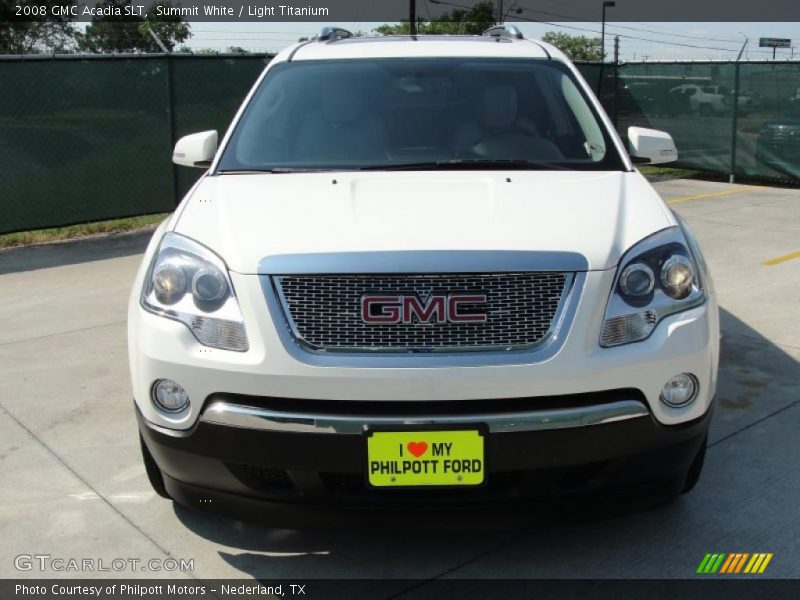 Summit White / Light Titanium 2008 GMC Acadia SLT