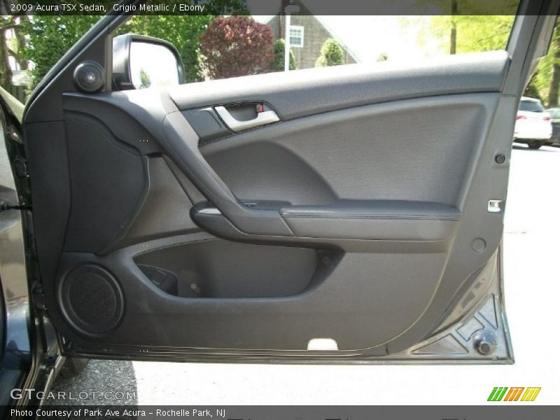 Grigio Metallic / Ebony 2009 Acura TSX Sedan