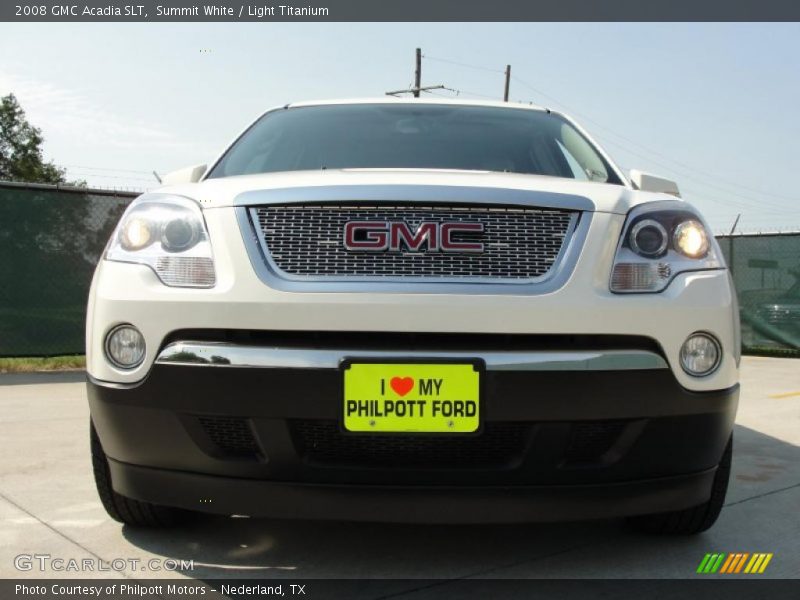 Summit White / Light Titanium 2008 GMC Acadia SLT