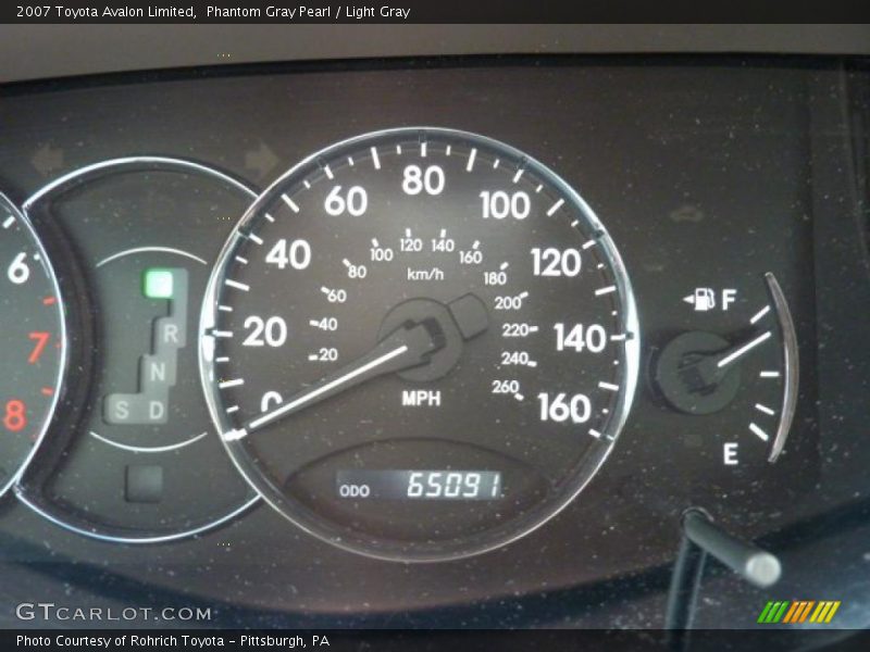Phantom Gray Pearl / Light Gray 2007 Toyota Avalon Limited