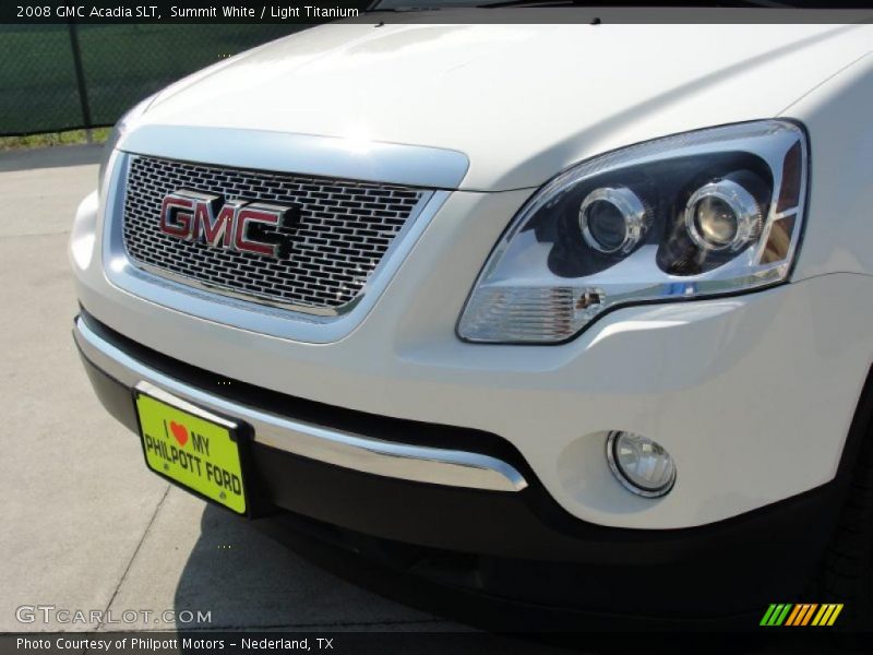 Summit White / Light Titanium 2008 GMC Acadia SLT