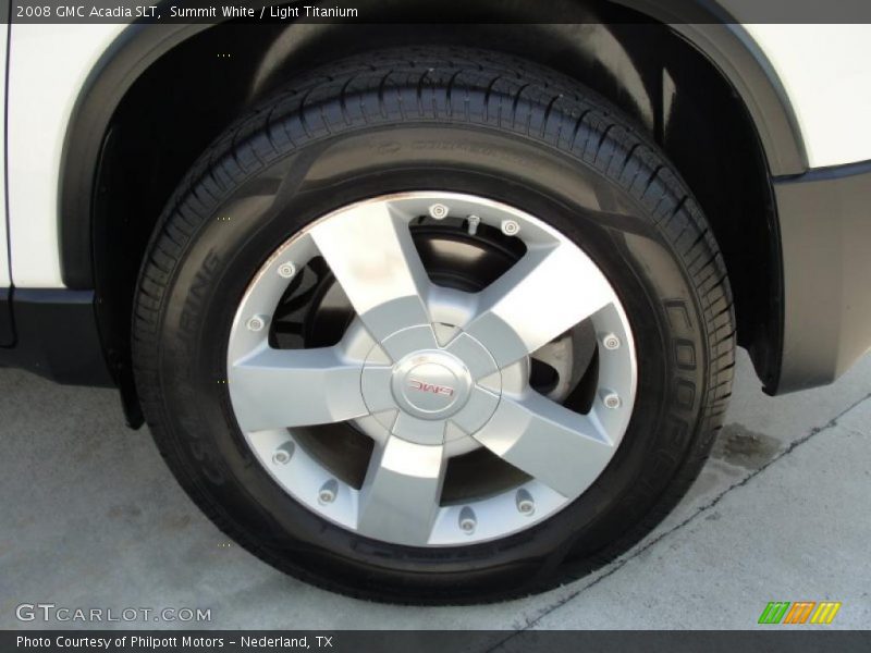 Summit White / Light Titanium 2008 GMC Acadia SLT