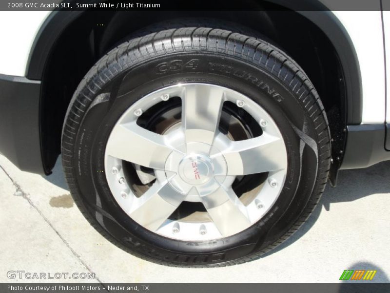 Summit White / Light Titanium 2008 GMC Acadia SLT