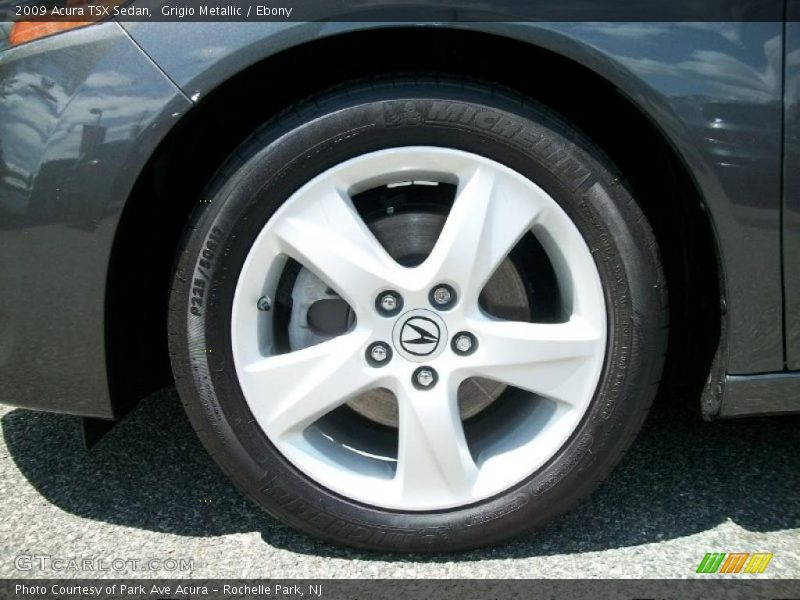 Grigio Metallic / Ebony 2009 Acura TSX Sedan