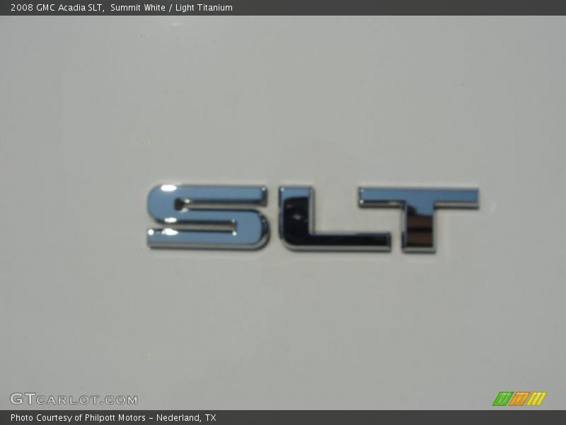 Summit White / Light Titanium 2008 GMC Acadia SLT