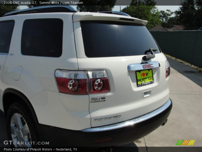 Summit White / Light Titanium 2008 GMC Acadia SLT