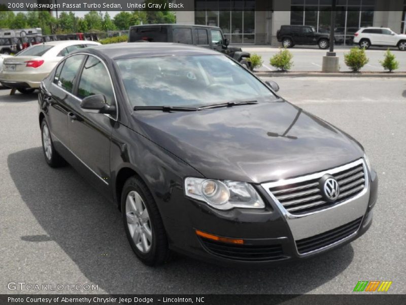 United Gray / Black 2008 Volkswagen Passat Turbo Sedan