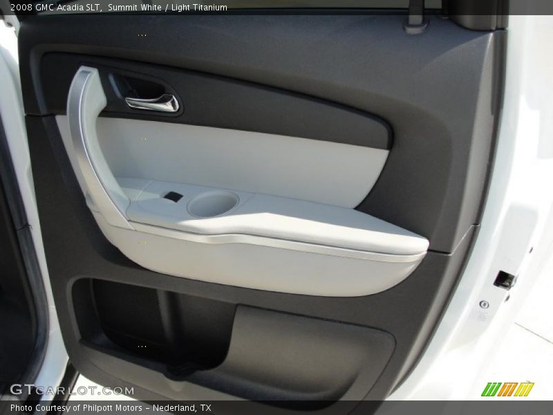 Summit White / Light Titanium 2008 GMC Acadia SLT