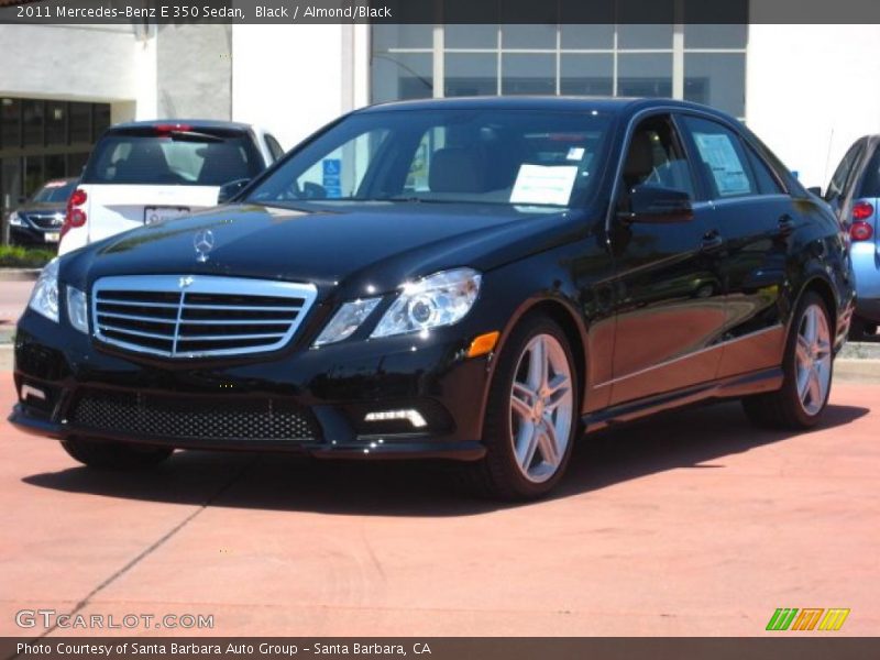 Black / Almond/Black 2011 Mercedes-Benz E 350 Sedan