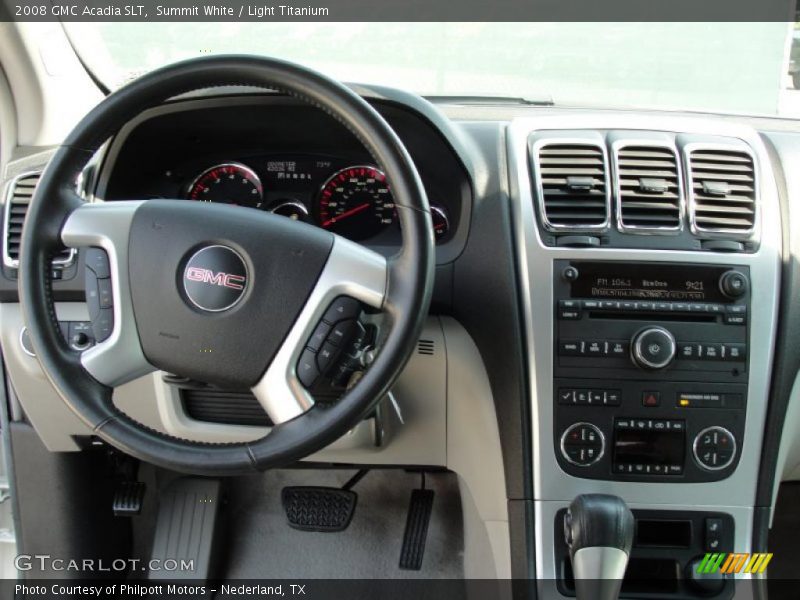 Summit White / Light Titanium 2008 GMC Acadia SLT