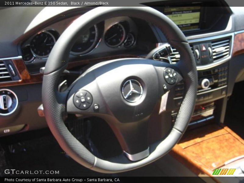 Black / Almond/Black 2011 Mercedes-Benz E 350 Sedan