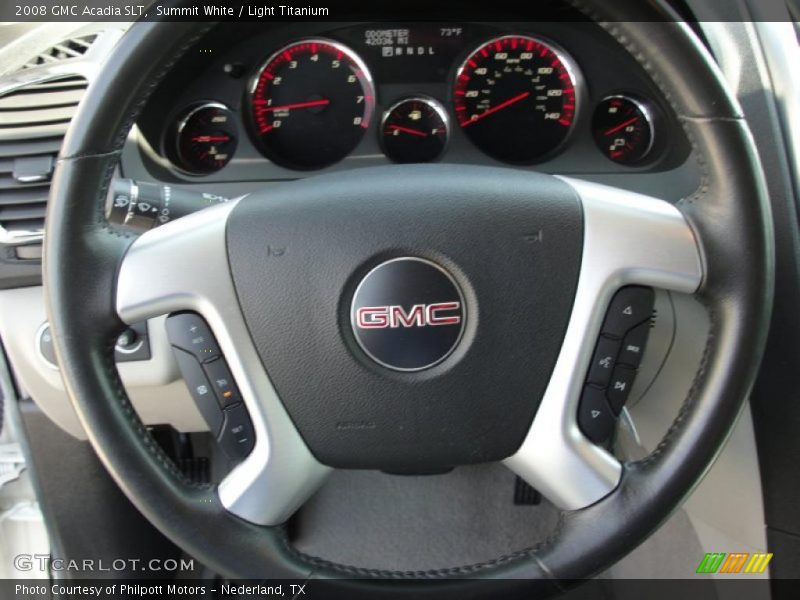 Summit White / Light Titanium 2008 GMC Acadia SLT